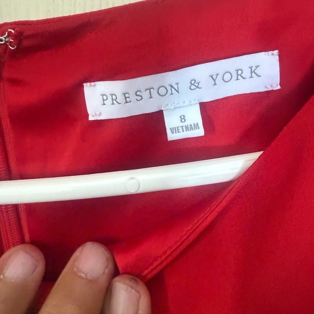 Preston & York Vibrant Red Dress. Never worn.